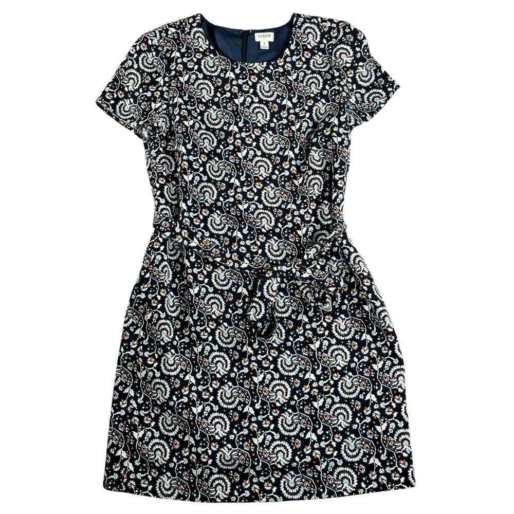 J.Crew Factory Women’s Short Sleeve‎ Belted Suiting Dress Size 4